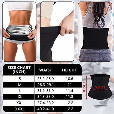 Geyoga 2 Pieces Waist Trimmer for Women Sweat Wrap Sweat Waist