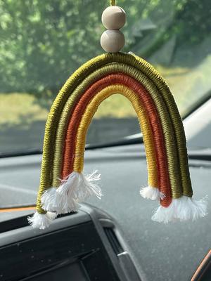 Macrame Rainbow Keychain Favors Baby Shower Magnet Favors 