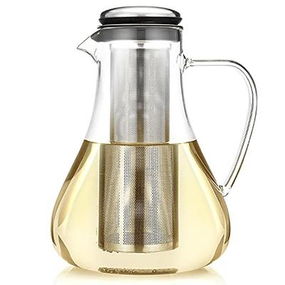 Slow Slog Cold Brew Coffee Maker, 64oz Cold Brew Mason Jar Pitcher with  Lid, Iced Coffee