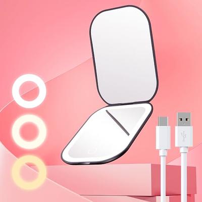 Fancii LED Lighted Travel Makeup Mirror 1x