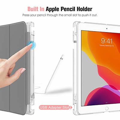 ProCase Smart Case for iPad 10.2 iPad 9th Generation 2021/ iPad 8th  Generation 2020/ iPad 7th Generation 2019 Case with Pencil Holder, Trifold  Stand