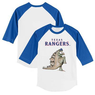 Texas Rangers Tiny Turnip Women's Logo Mom T-Shirt - Royal