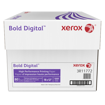 Xerox Bold Digital Printing Paper Letter Size 8 12 x 11 100 U.S. Brightness  80 Lb Cover 216 gsm FSC Certified Ream Of 250 Sheets - Office Depot