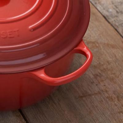 Le Creuset Signature 7.25-Qt. Round Cerise Red Enameled Cast Iron