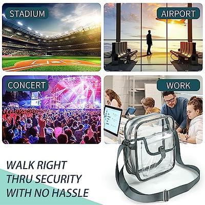 SPODEARS Clear Bag Stadium Approved Crossbody Purse, Small Clear Tote Bag  for Concert Festival Work Sports Events