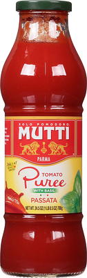 Mutti Tomato Puree with Basil, 25 oz