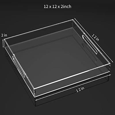 Dyiom Turntable Vanity Tray 9 inch for Perfume Candle, Bamboo Kitchen Sink Countertop Organizer for Keep Glass, Black