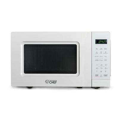 Bella BMO07APTWHA 0.7 Cu. Ft 700-Watt Microwave Oven, White with Chrome 