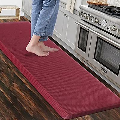 Cotton Woven Kitchen Mat Cushioned Anti-Fatigue Kitchen Rug, Waterproof  Non-Slip Kitchen Mats and Rugs Heavy Duty Comfort Foam Rug for Kitchen,  Floor Home, Office, Sink, Laundry 