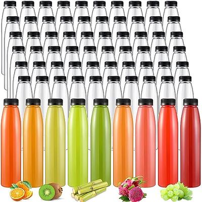 Glass Bottles with Lids 8Pcs 2Oz, Small Glass Bottles, Juice