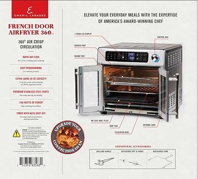 Emeril Lagasse 10-in-1 Double French Door Air Fryer 360 26QT XL Convection  Oven