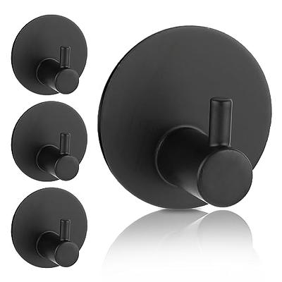 Honmein 6 Pcs Adhesive Wall Hooks for Hanging - Waterproof Shower Hooks,  Heavy Duty Towel Hooks for Bathrooms, Kitchens, and Offices (Black) - Yahoo  Shopping