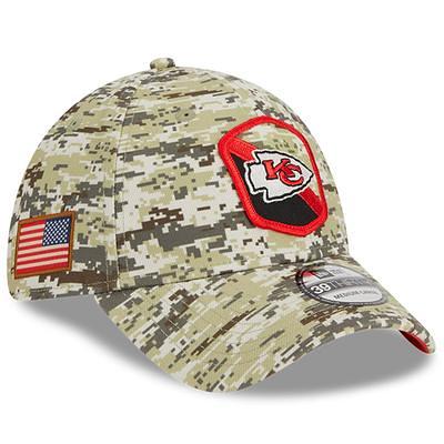 Kansas City Chiefs New Era Youth 2023 Salute To Service 9FIFTY Snapback Hat  - Camo/Red