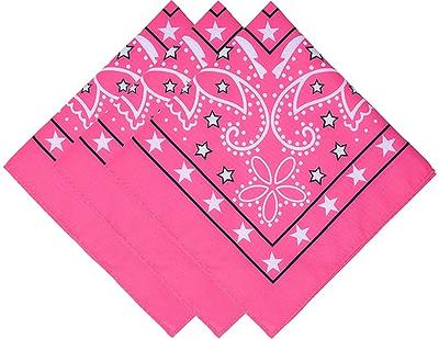 Bycc Bynn 3 Pack Pure Cotton Paisley Pattern Bandanas Face Mask Square  Scarf Headwear