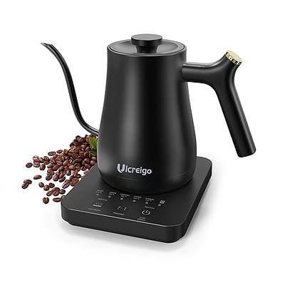 Gooseneck Electric Kettle INTASTING Fast Boiling Hot Water Kettle Pour-over  Coffee & Tea 100%