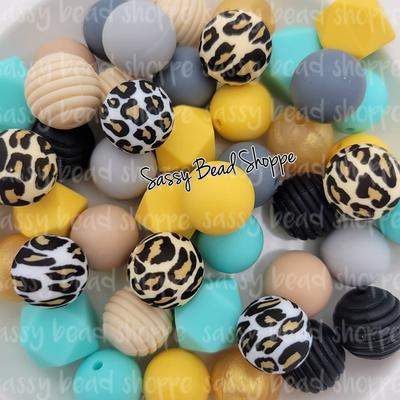 Teal Crown Silicone Focal Bead  Beads Bulk Wholesale Food Grade