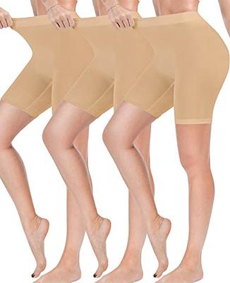 Reamphy 3 Pack Slip Shorts for Women Under Dress,Comfortable Smooth Yoga  Shorts,Workout Biker Shorts,Suitable for Indoor and Outdoor Daily Wear(3* Nude,M) - Yahoo Shopping