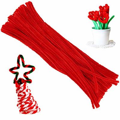 100 Pieces Pipe Cleaners Chenille Stem, Solid Color Pipe Cleaners Set for Pipe  Cleaners DIY Arts Crafts Decorations, Chenille Stems Pipe Cleaners (Red) -  Yahoo Shopping