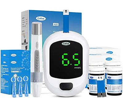 CareSens N Plus Bluetooth Blood Glucose Monitor Kit with 100 Test Strips,  100 Lancets, 1 Blood Glucose Meter, 1 Lancing Device, Travel Case for