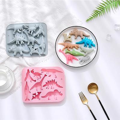 Dinosaur Silicone Mold, Silicone Chocolate Gummy Molds Mini Dinosaur Cake  Molds, 3D Gummy Candy Molds Dinosaur Baking Molds for DIY Candy Chocolate  Cake Cookies(Pink & Grey) 2 Pack - Yahoo Shopping