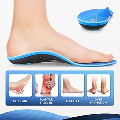 PCSsole Orthotic Arch Support Shoe Inserts Insoles for Flat Feet,Feet  Pain,Plantar Fasciitis,Insoles for Men and Women Red