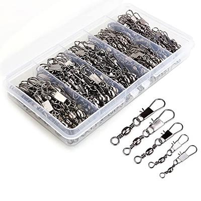 200PCS Barrel Snap Swivel Fishing Accessories, Premium Fishing Gear  Equipment with Ball Bearing Swivels Snaps Connector for Quick Connect Fishing  Lures - Yahoo Shopping