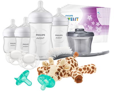 Philips AVENT Natural Baby Bottle with Natural Response Nipple, Gift Set  Sea Design, SCD838/05