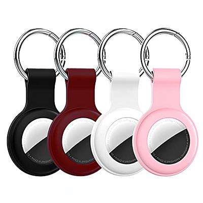 4 Pack AirTag Holder Compatible with Apple Air Tags 2021,Waterproof Case  for Air Tag Protection,AirTags Keychain Accessories with Silicone Case for