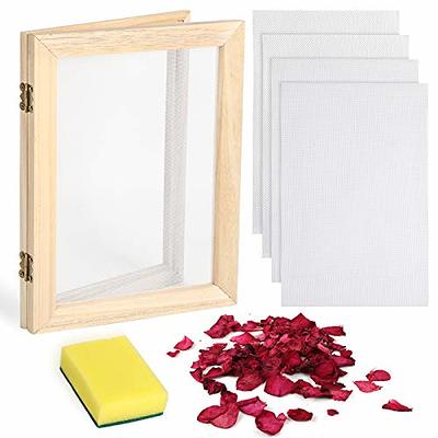 Caydo Paper Making Kit, Include A5 Size 7.5 x 9.8 Inch Wooden