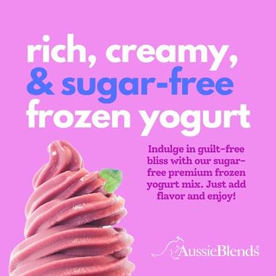 AussieBlends Sugar Free Frozen Yogurt Mix For Froyo, Soft Serve, and Rolled  Ice Cream, Froyo Mix, Greek Yogurt Powder