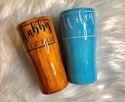 Mr. and Mrs. YETI Engraved Tumbler | Engraved Tumbler | Wedding Gift |  Engagement Gift | Bride Tumbler | YETI Tumbler | Bridal Shower Gift