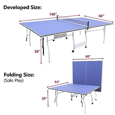  GYMAX Indoor Table Tennis Table Set, Folding Ping