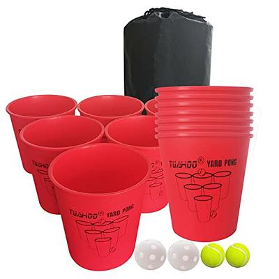 TUAHOO Giant Yard Pong Outdoor Games for Adults & Family Yard Tossing Game  with Buckets and Balls for Tailgate, BBQ, Beach, Camping, Pool, Lawn,  Backyard - Yahoo Shopping