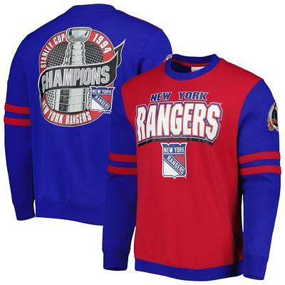 Mitchell & Ness Men's Brian Leetch White New York Rangers Name and Number  T-shirt