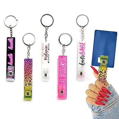 Rolabling 7 Colors Contactless Card Grabber Clip for Long False