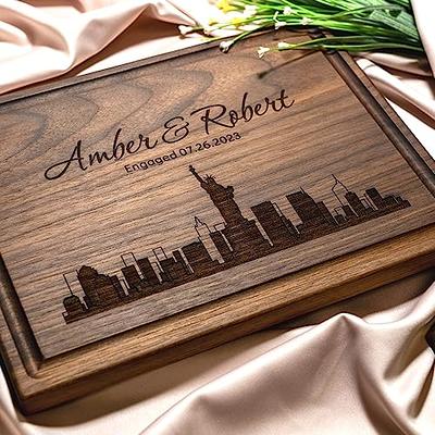 Personalized Cutting Boards, Custom Wedding, Anniversary or Housewarming  Gift Idea, Wood Engraved Charcuterie Board for Kitchen or Chef, Stylish