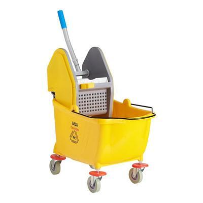 Lavex 26 Qt. Green Mop Bucket and Side Press Wringer Combo