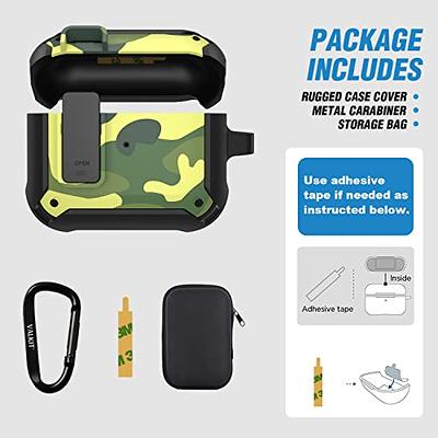  Olytop AirPods 3rd Generation Case with Lock Lid, Armor AirPod 3  Case Cover Full-Body Rugged Protective Case Shockproof Cover Men with  Carabiner for Apple Airpods 3rd Gen Case-Black : Electronics