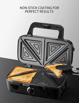 FOHERE 3-in-1 Sandwich Maker, Waffle Maker, Sandwich Grill, Portable  Electric Panini Press with Removable Non-Stick Plates, LED Indicator  Lights, Cool Touch Handle, Toaster, Grilled Cheese Machine - Yahoo Shopping