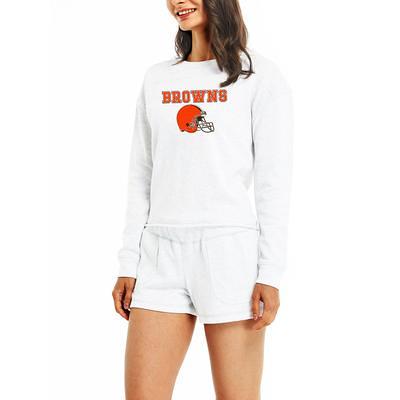 : Concepts Sport Women's White Cincinnati Bengals Crossfield Long  Sleeve Top & Shorts Set : Sports & Outdoors