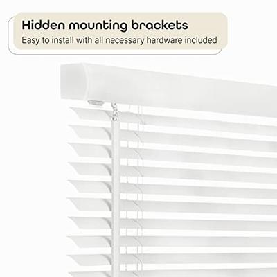 Cordless Light Filtering Mini Blinds for Indoor Windows - 32 Inch Width, 64  Inch Length, 1 Slat Size - Pearl White - Cordless GII Morningstar Window  Blinds for Interior by Achim Home Decor - Yahoo Shopping