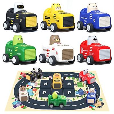 Car Toys With Play Mat City Vehicle Set Alloy Mini Pull Back