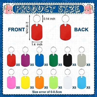 200 Pcs Key Ring Gift Tag Keychain for Keys Key Rings for Car Keys Key  Labels Keychains for Car Keys Key Identifiers Covers Label Tags  Multi-Function