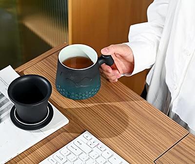 Ceramic Travel Mug with Bamboo Sleeve & Infuser