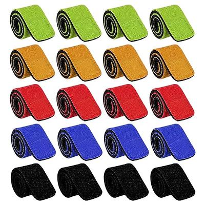 Naiveferry 8Pcs Silicone Fishing Rod Holder Straps Colroful