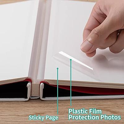  Photo Album Self Adhesive Pages with Scraper & 6 Pen