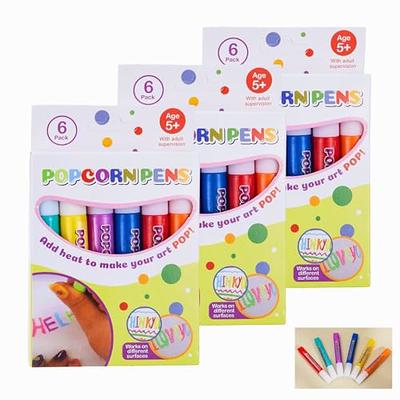 liucocotos DIY Bubble Popcorn Drawing Pens, Magic Puffy Pens, Popcorn Color Puffy  Paint Pens, Puffy Bubble Pen Puffy 3D Art Safe Pen, Magic Colour Popcorn  Pens Markers (A+B) - Yahoo Shopping