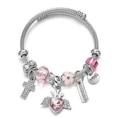 Hello Inspired Kitty Bangle Bracelet with Jewelry Box,Adjustable