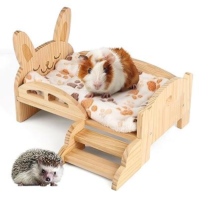 kathson Pet Wood ledges Platform with Chewing Toys Accessories for Mouse,  Chinchilla, Rat, Gerbil,Guinea-Pigs and Dwarf Hamster : : Pet  Supplies