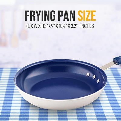  8 Green Ceramic Frying Pan by Ozeri, with Smooth